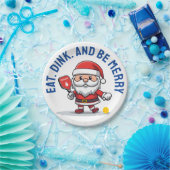 🎅 Weihnachtspickleball Pappteller (Party)