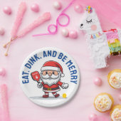 🎅 Weihnachtspickleball Pappteller (Party)