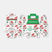 Weihnachtspickleball Santa Gable Favor Box Geschenkschachtel (Ungefaltet)