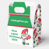 Weihnachtspickleball Santa Gable Favor Box Geschenkschachtel (Geöffnet)