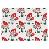 Weihnachtspicklebmuster große Geschenktasche Große Geschenktüte (Vorderseite)