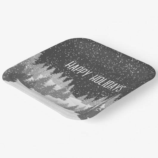 Weihnachtspießen Pappteller (Gewinkelt)