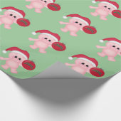 WeihnachtsPiggy Feiertags-Packpapier Geschenkpapier (Ecke)