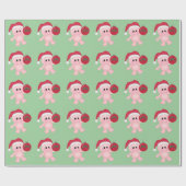 WeihnachtsPiggy Feiertags-Packpapier Geschenkpapier (Flach)