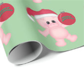 WeihnachtsPiggy Feiertags-Packpapier Geschenkpapier (Rolleneckpunkt)