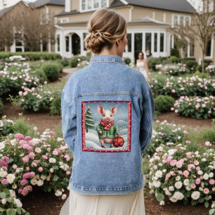 Weihnachtspigment Jeansjacke