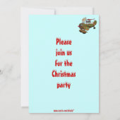 Weihnachtspilotin Weihnachtskarte Weihnachtskarte  Einladung (Rückseite)