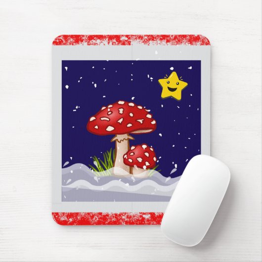 Weihnachtspilze Mousepad (Mit Mouse)