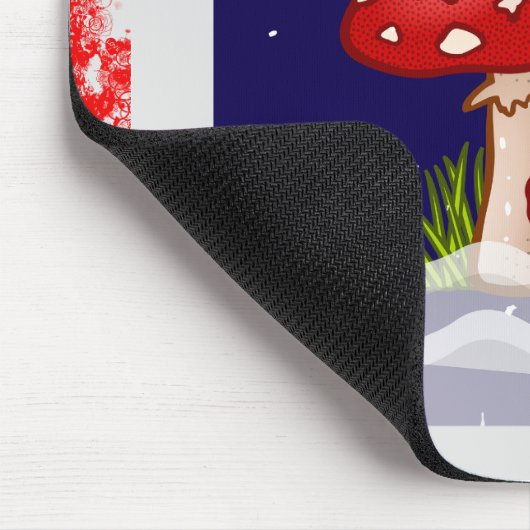 Weihnachtspilze Mousepad (Ecke)