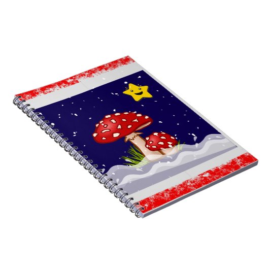 Weihnachtspilze Notizblock (Rechte Seite)