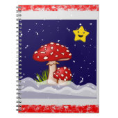 Weihnachtspilze Notizblock (Vorderseite)