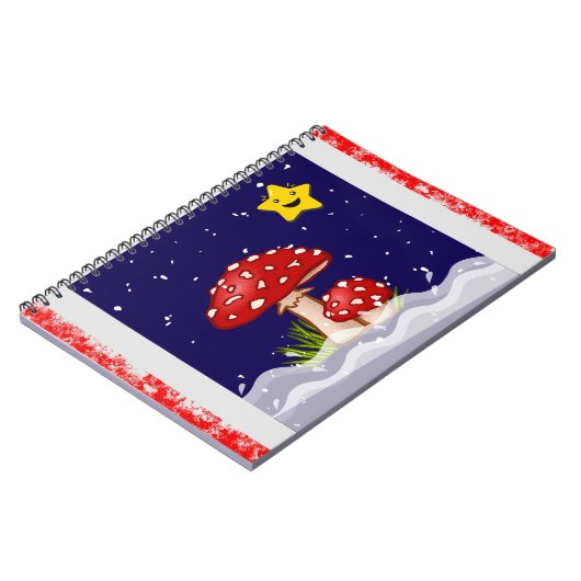 Weihnachtspilze Notizblock (Linke Seite)