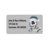 Weihnachtspinguin Adressaufkleber (Vorne)