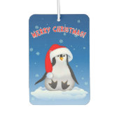 Weihnachtspinguin Autolufterfrischer (Vorderseite)