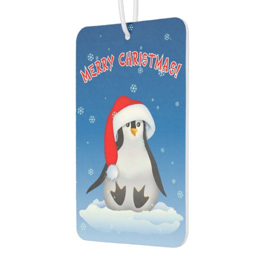 Weihnachtspinguin Autolufterfrischer (Links)