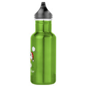 Weihnachtspinguin bekommt eine Schneeball Edelstahlflasche (Rechts)