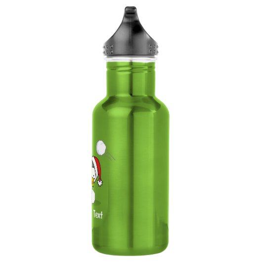 Weihnachtspinguin bekommt eine Schneeball Edelstahlflasche (Rechts)