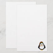 Weihnachtspinguin Briefpapier (Vorne/Hinten)