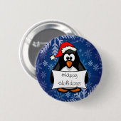 WeihnachtsPinguin Button (Vorne & Hinten)