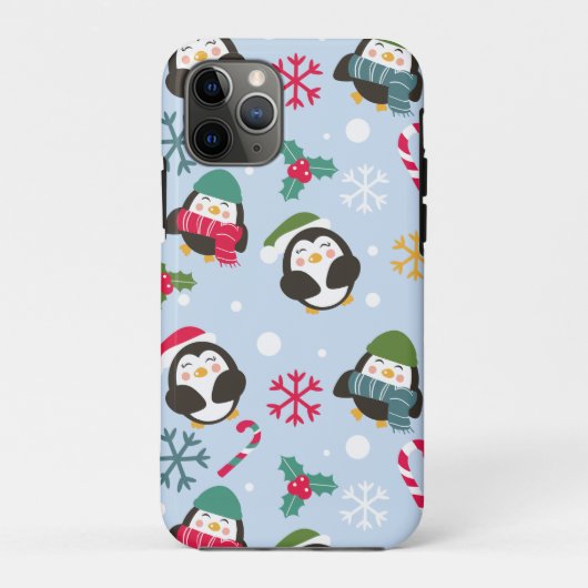 Weihnachtspinguin Case-Mate iPhone Hülle (Rückseite)