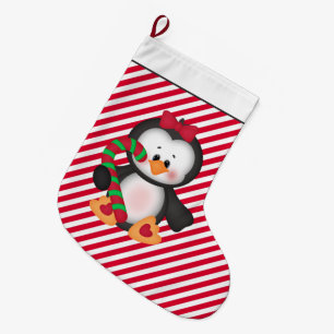 Weihnachtspinguin Feiertags-Cartoon Socke