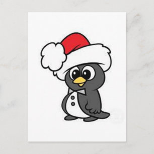 Weihnachtspinguin Feiertagspostkarte