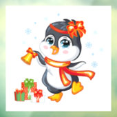 Weihnachtspinguin Fensteraufkleber (Blatt 3)