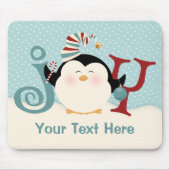 WeihnachtsPinguin-Freude Mousepad (Vorne)
