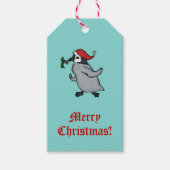 Weihnachtspinguin Geschenkanhänger (Vorderseite)