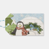 Weihnachtspinguin Geschenkanhänger (Rückseite Horizontal)