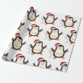 Weihnachtspinguin Geschenkpapier (Ungerollt)