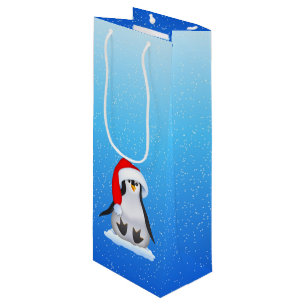 Weihnachtspinguin Geschenktüte Für Weinflaschen