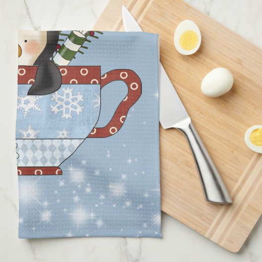 WeihnachtsPinguin-Geschirrtuch Geschirrtuch (Viertel Falte)