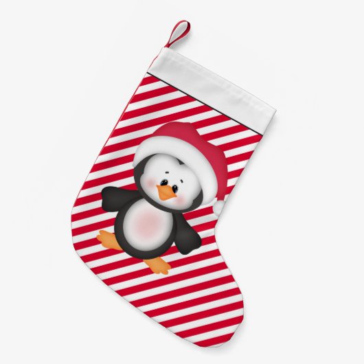Weihnachtspinguin Holiday Cartoon Strumpf Kleiner Weihnachtsstrumpf (Vorderansicht (hängend))