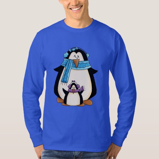 Weihnachtspinguin Holiday Cartoon T - Shirt (Vorderseite)