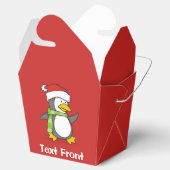 Weihnachtspinguin im Schnee Geschenkschachtel (Geöffnet)