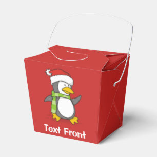 Weihnachtspinguin im Schnee Geschenkschachtel