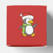 Weihnachtspinguin im Schnee Geschenkschachtel (Oben)