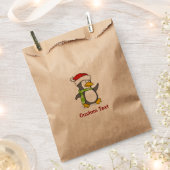 Weihnachtspinguin im Schnee Geschenktütchen (Ausgeschnitten)