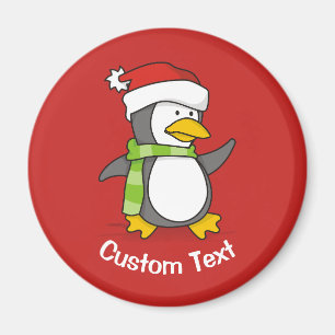 Weihnachtspinguin im Schnee Magnet