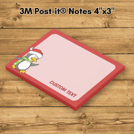 Weihnachtspinguin im Schnee Post-it Klebezettel