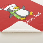 Weihnachtspinguin im Schnee Sherpadecke (3/4)