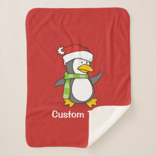 Weihnachtspinguin im Schnee Sherpadecke
