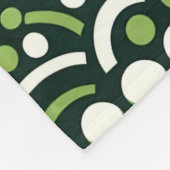 Weihnachtspinguin im Schwitzstil im dunklen Limon Fleecedecke (Ecke)