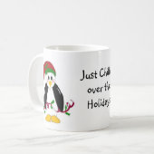 Weihnachtspinguin Kaffeetasse (Vorderseite Links)