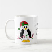 Weihnachtspinguin Kaffeetasse (Links)