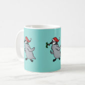 WeihnachtsPinguin Kaffeetasse (Vorderseite Links)