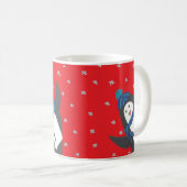Weihnachtspinguin Kaffeetasse (VorderseiteRechts)
