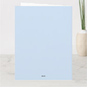 Weihnachtspinguin Karte (Rückseite)