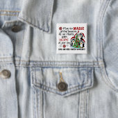 WeihnachtsPinguin-Kopf-Hals-Karzinom Button (Beispiel)